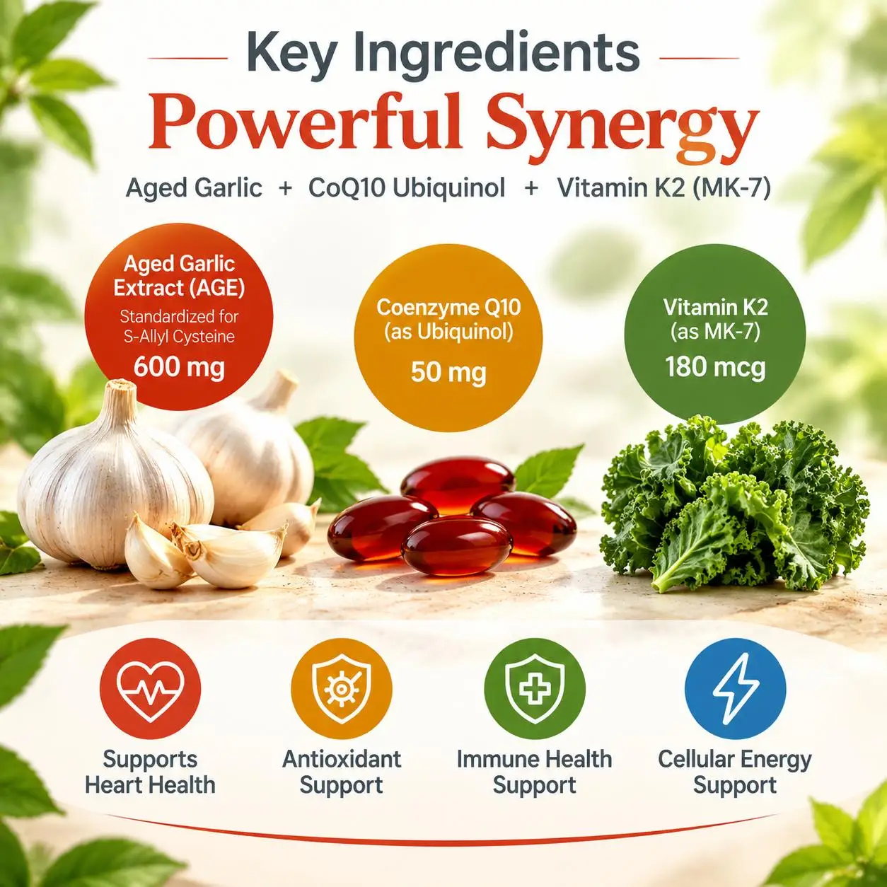 Odorless Aged Garlic Softgels  - đánh giá và giá Coq10 Ubiquinol Softgel