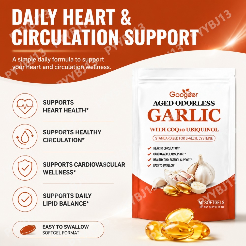 Googeer Aged Odorless Garlic E - đánh giá và giá Coq10 Ubiquinol Softgel