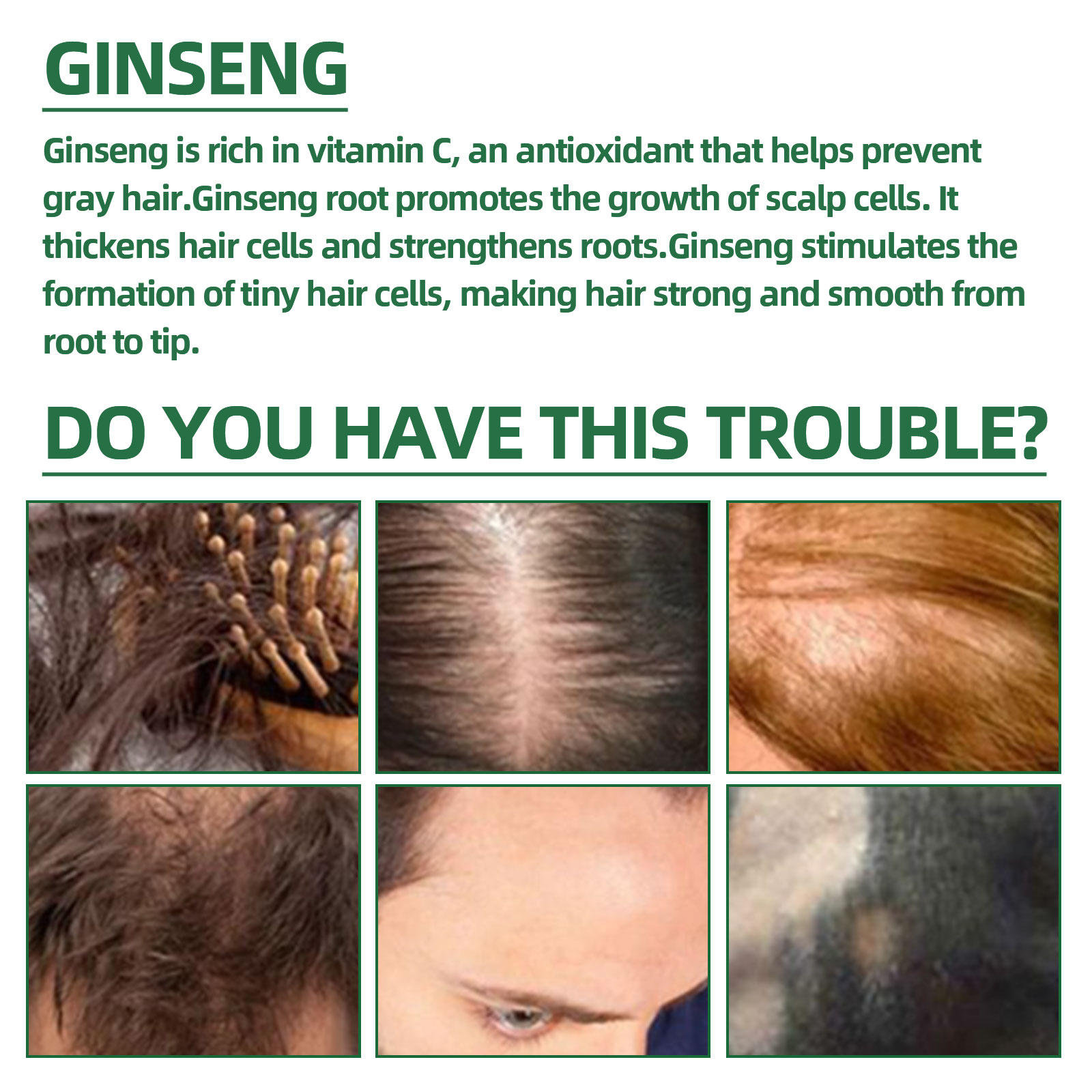 Natural Herbal Ginseng Hair Ca - đánh giá và giá Nutrition And Fitness