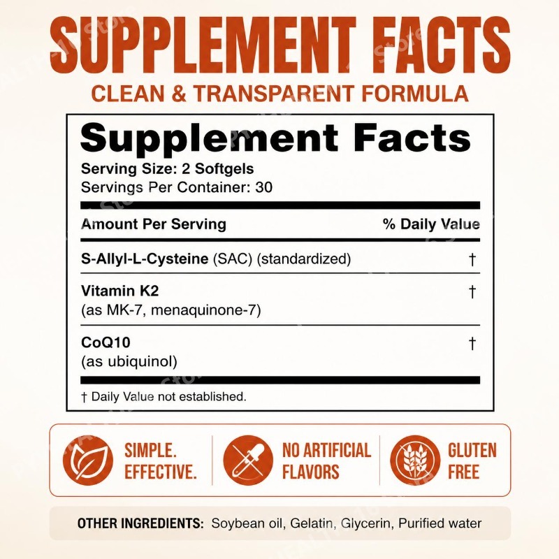 Aged Odorless Garlic Softgels  - đánh giá và giá Coq10 Ubiquinol Softgel